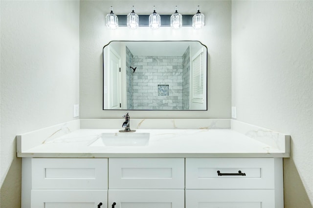 2525 29th Ave N, Texas City, TX 77590 - bathroom with vanity and a tile shower