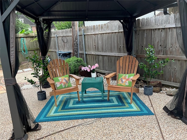 5718 Glenmere Ln, Spring, TX 77379 - view of patio featuring a gazebo