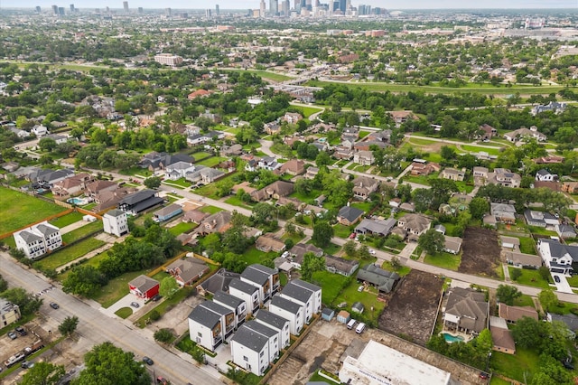 4013 Griggs Rd Unit H, Houston, TX 77021 - aerial overview of property's location with nearby urban area and nearby suburban area