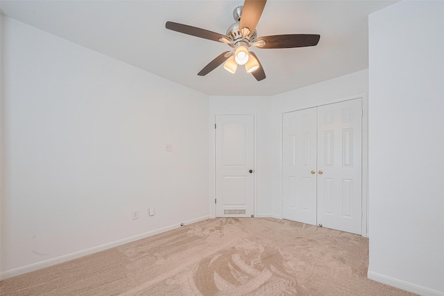 5722 Henniker Dr, Houston, TX 77041 - unfurnished bedroom featuring carpet floors, baseboards, a closet, and ceiling fan