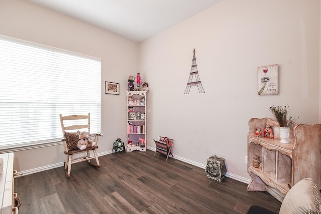 2 Camborn Pl, The Woodlands, TX 77384 - sitting room with dark wood finished floors and baseboards
