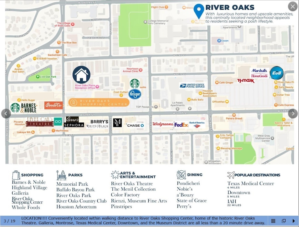 1201 Mcduffie St Unit 122, Houston, TX 77019 - map / location