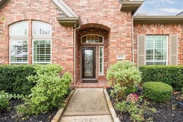 28314 Shining Creek Ln, Spring, TX 77386 - property entrance featuring brick siding