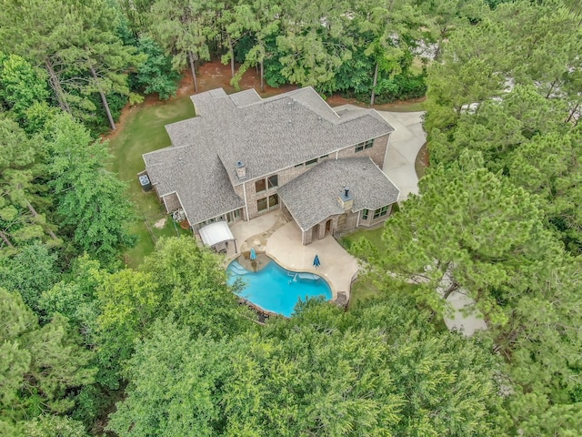 11415 W Kristina Cir, Montgomery, TX 77316 - view from above of property with a pool area