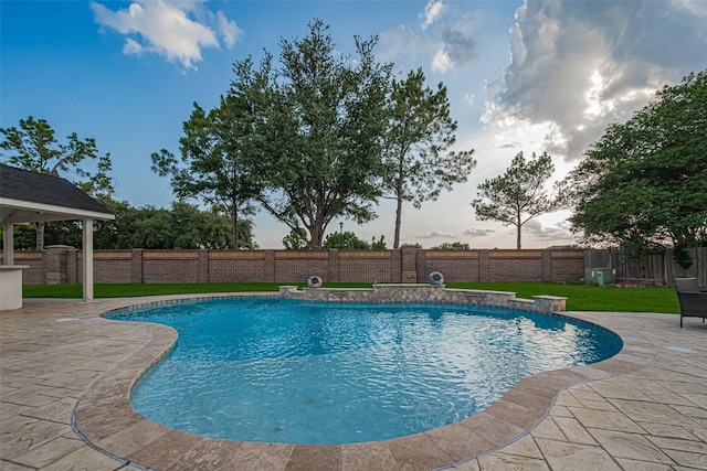 7207 Alder Springs Ct, Katy, TX 77494 - view of pool with a patio area and a fenced backyard