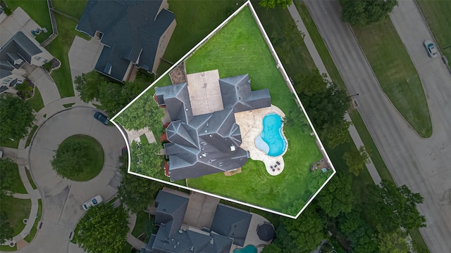 7207 Alder Springs Ct, Katy, TX 77494 - view of property location featuring property parcel outlined and a pool area