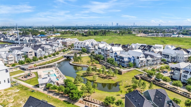 8711 Park Kolbe Ln, Houston, TX 77080 - aerial view of residential area featuring a nearby body of water