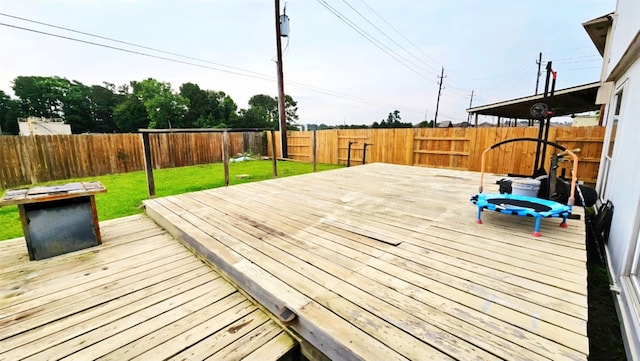 18042 Noble Forest Dr, Humble, TX 77346 - wooden terrace featuring a fenced backyard