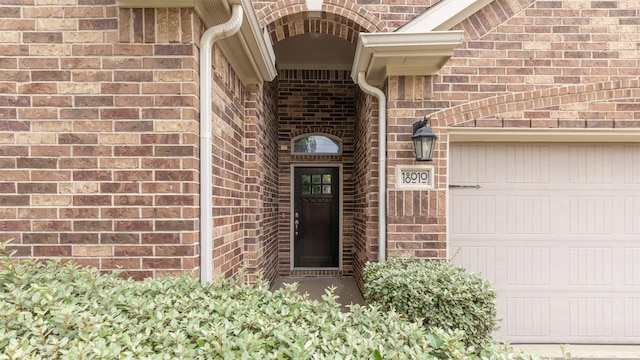 18010 Wagstaff Way, Richmond, TX 77407 - entrance to property featuring brick siding and a garage