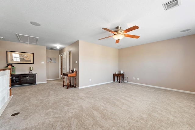 3803 Shiloh Park Ct, Friendswood, TX 77546 - carpeted spare room with attic access, ceiling fan, and baseboards