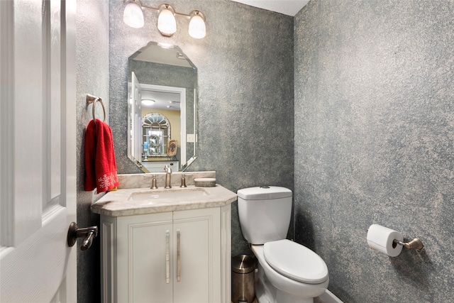 3803 Shiloh Park Ct, Friendswood, TX 77546 - half bath featuring toilet and vanity