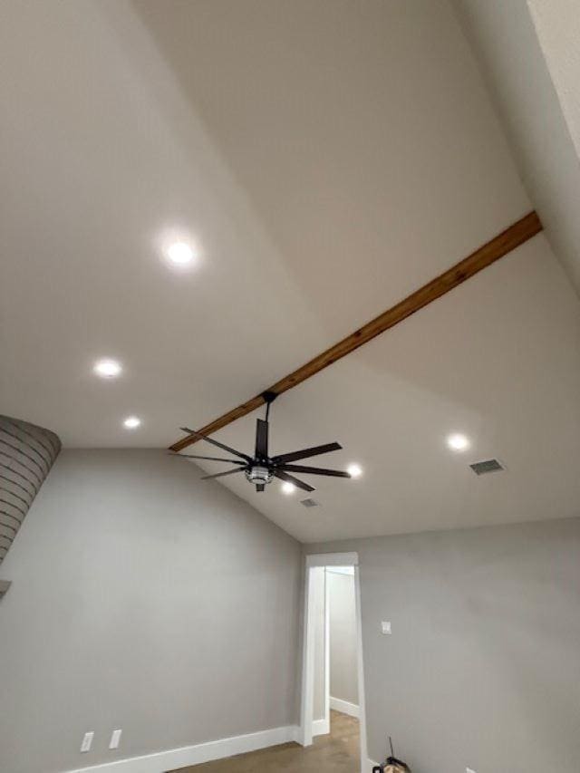 674 Meadowgreen Dr, Port Neches, TX 77651 - detailed view of recessed lighting, baseboards, and ceiling fan