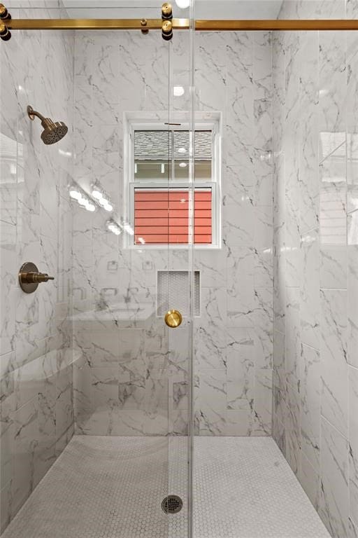 1104 62nd St, Galveston, TX 77551 - full bath with a marble finish shower