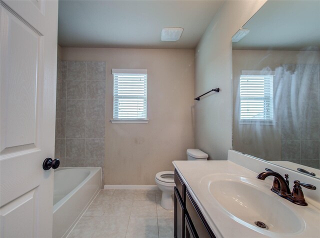 9110 Darby Park Ln, Richmond, TX 77407 - full bath with vanity and tile patterned flooring