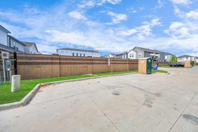 10053 Cloud Mist Dr, Houston, TX 77080 - view of patio / terrace featuring a residential view