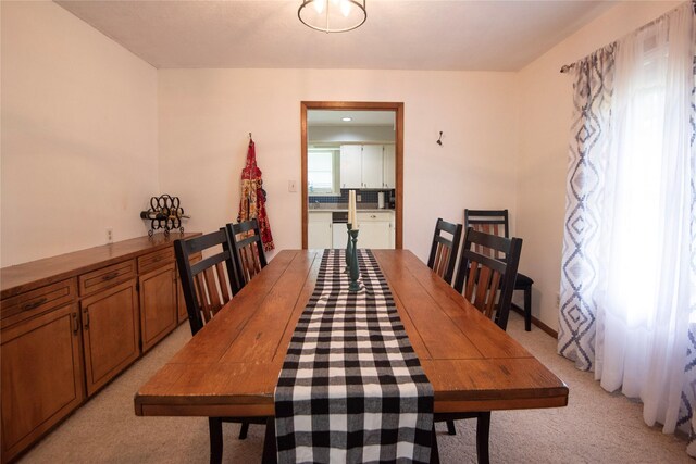 5150 Sandy Creek Ln, Brenham, TX 77833 - dining space featuring light colored carpet