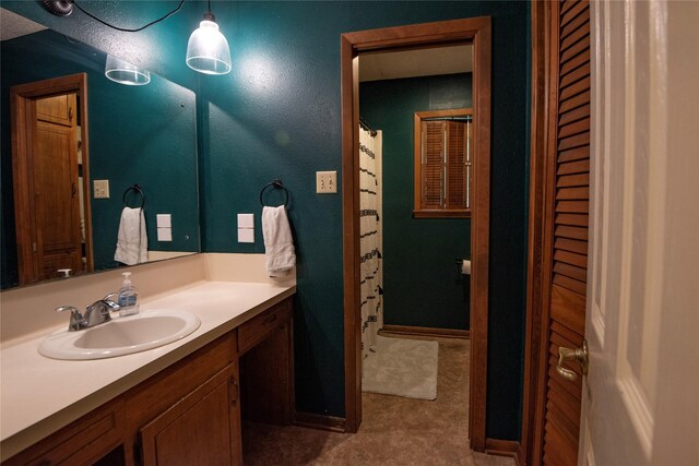 5150 Sandy Creek Ln, Brenham, TX 77833 - bathroom featuring vanity and a closet