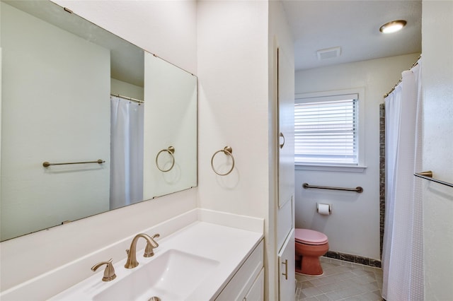 705 Kalmer St, Pasadena, TX 77502 - full bathroom with tile patterned flooring, vanity, and toilet