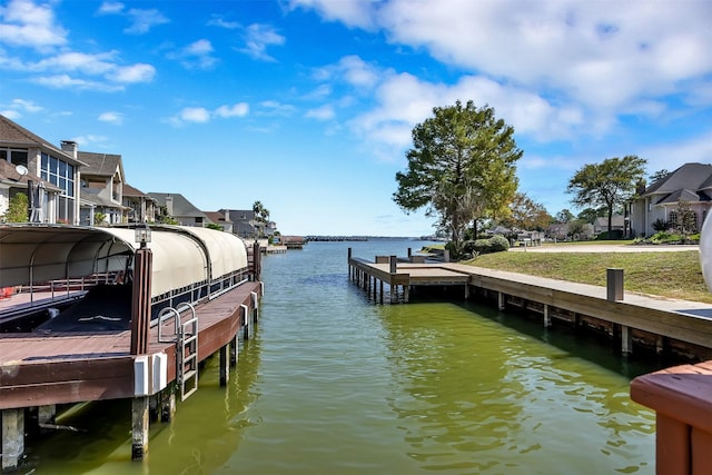 22 Creekwood Dr, Montgomery, TX 77356 - dock area with a water view and a residential view