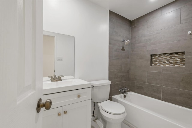 5511 Hickory Forest Dr, Houston, TX 77088 - full bath featuring toilet, vanity, and tub / shower combination