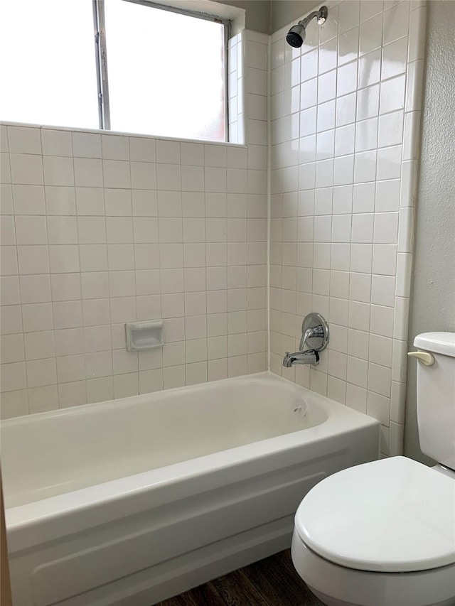 223 Kings Way, Stafford, TX 77477 - bathroom featuring toilet and shower / bath combination
