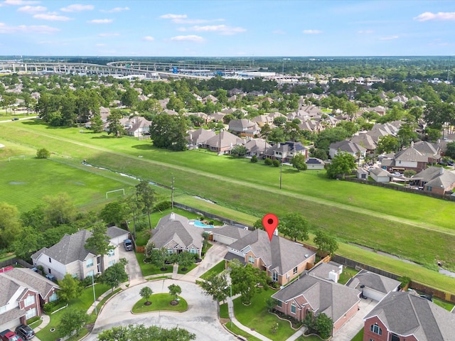 19122 High Canyon Ln, Tomball, TX 77377 - aerial perspective of suburban area featuring a notable bridge