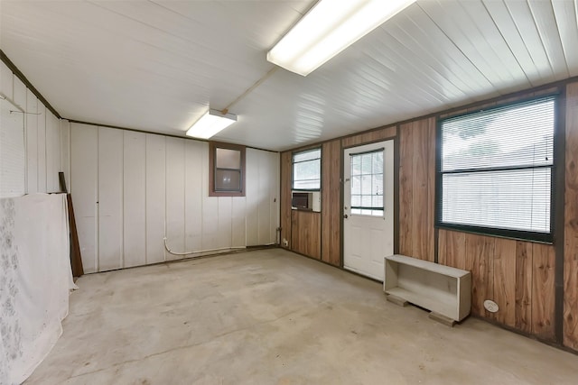 402 E Lambuth Ln, Deer Park, TX 77536 - below grade area with wood walls and cooling unit
