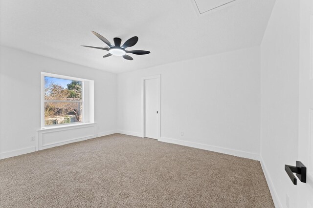 5507 Council Grove Ln, Houston, TX 77088 - carpeted empty room featuring ceiling fan and baseboards