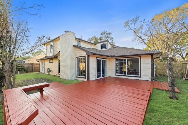 5507 Council Grove Ln, Houston, TX 77088 - view of wooden terrace