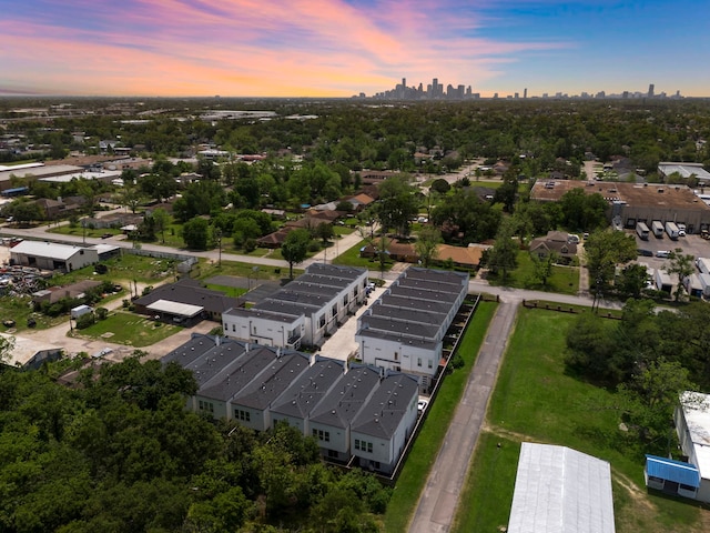 4509 Whitney Park Way, Houston, TX 77022 - aerial view at dusk of a city view