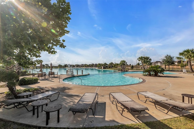 15818 Grampian Reach Ln, Humble, TX 77346 - community pool featuring a patio