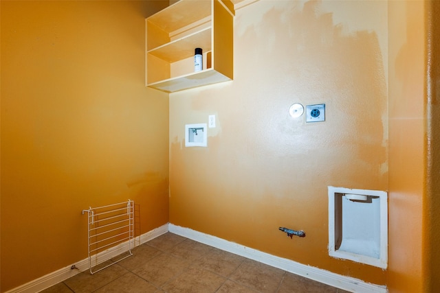 2803 Youpon Glen Way, Fresno, TX 77545 - washroom featuring baseboards, tile patterned floors, washer hookup, and gas dryer hookup