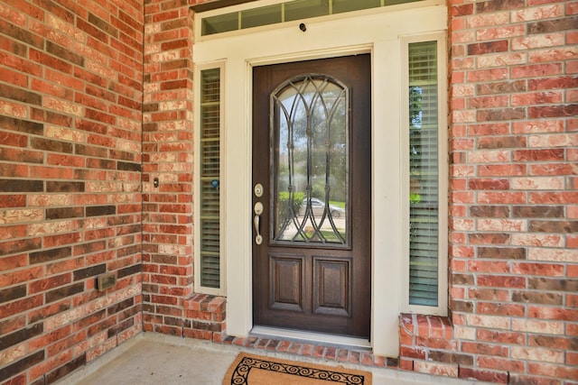 24710 Royal Pike Dr, Katy, TX 77493 - doorway to property with brick siding