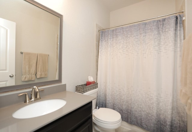 24710 Royal Pike Dr, Katy, TX 77493 - bathroom featuring vanity, toilet, and shower / tub combo