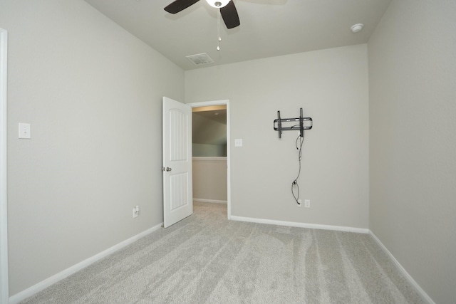 24710 Royal Pike Dr, Katy, TX 77493 - unfurnished room with a ceiling fan, carpet floors, a smoke detector, and baseboards