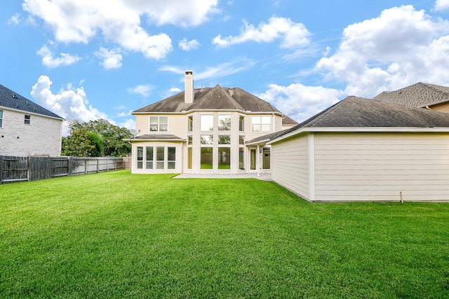 902 Delford Way, Sugar Land, TX 77479 - rear view of property featuring a chimney and roof with shingles