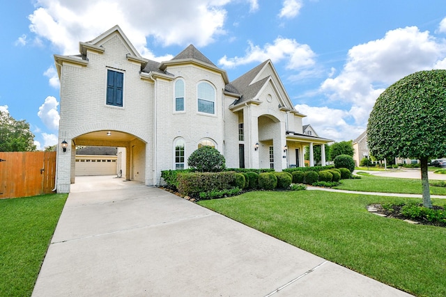 902 Delford Way, Sugar Land, TX 77479 - view of front facade featuring driveway, brick siding, and an attached garage