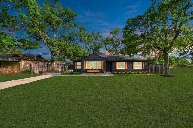 5419 N Crooked Creek Dr, Houston, TX 77017 - single story home with concrete driveway and a gate