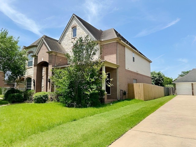 3003 Mystic Frst, Missouri City, TX 77459 - view of front of property with brick siding, stone siding, and a garage