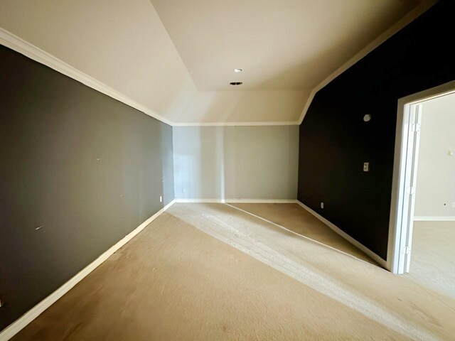 3003 Mystic Frst, Missouri City, TX 77459 - additional living space with carpet flooring, vaulted ceiling, and baseboards