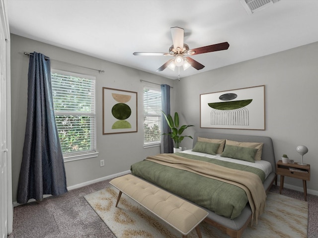2234 Naomi St, Houston, TX 77054 - carpeted bedroom with baseboards and ceiling fan