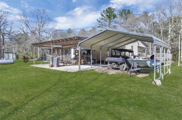 2000 E Beverly Dr, Shepherd, TX 77371 - dock area featuring a yard