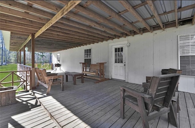 2000 E Beverly Dr, Shepherd, TX 77371 - view of wooden deck