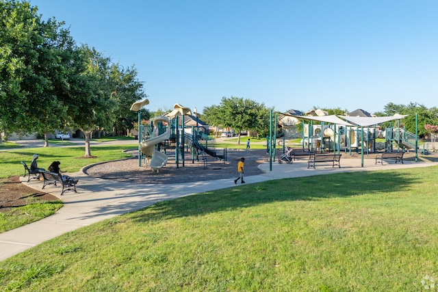 8106 Saragosa Blue Ln, Richmond, TX 77407 - community jungle gym featuring a yard