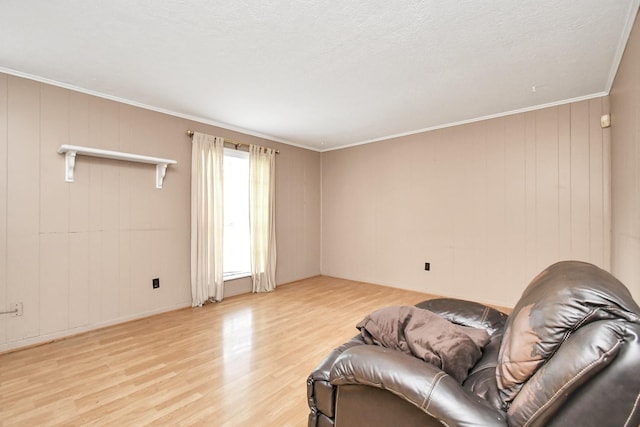 203 Kirkaldy Dr, Houston, TX 77015 - living area with light wood finished floors and crown molding