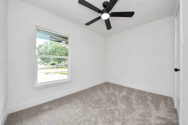11503 Duane St, Houston, TX 77047 - empty room featuring carpet, baseboards, and a ceiling fan