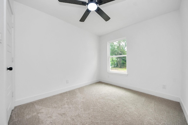 11503 Duane St, Houston, TX 77047 - empty room with baseboards, carpet, and a ceiling fan