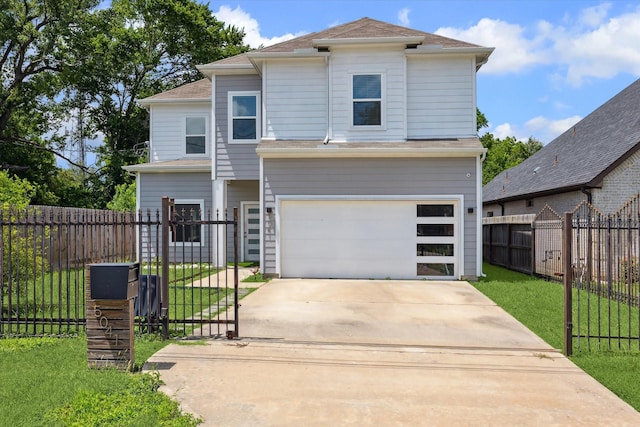 5041 Mallow St, Houston, TX 77033 - view of front of home with driveway and an attached garage