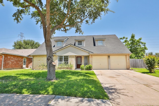 8606 Quail Vista Dr, Missouri City, TX 77489 - view of front facade featuring brick siding, concrete driveway, a garage, and a shingled roof
