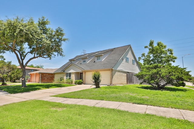 8606 Quail Vista Dr, Missouri City, TX 77489 - traditional home featuring brick siding, concrete driveway, an attached garage, and a shingled roof